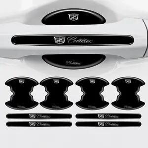 Car Door Handle Bowl Stickers Anti-Collision Protector, for Cadillac Ats Bls Sls Srx Ct4 Ct5 Ct6 Cts Escalade Xt4 Xt5 Xt6 Xts Accessories