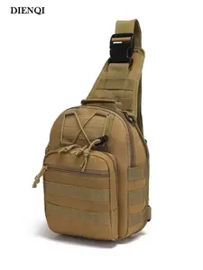 Men's Outdoor Sports Hiking Chest Bag, Military Camouflage Tactical Backpack, Sporty Style, All-Seasons Use, Ideal Cycling & Motorcycle Gift, Tactical Crossbody Bag