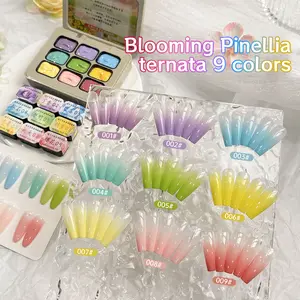 9 Colors autumn and winter new nail polish firm and long-lasting pat-pat glue gradient effect Christmas manicure gift nail salon DIY manicure