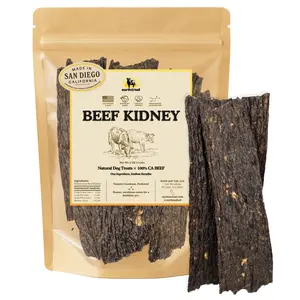 Earth & Tail Beef Kidney Dog Treats - 4oz 100% USA Single Ingredient Nutrient Dense Slowly Air Dried Natural Snack Made in San Diego