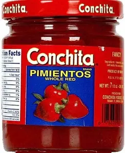 Conchita Whole Imported Sweet Pimentos, 7.5 oz Ambient Jar, Ideal for Cooking, Rich in Flavor