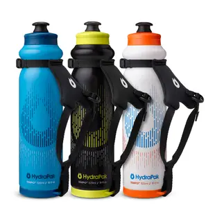 HydraPak Tempo Pro 525ml - Handheld Running Squeeze Bottle for Training and Race Day Hydration with Removable Strap