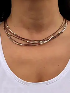 Boho Style Layered Necklace, Vintage Fashion Minimalist Necklace for Party, Daily Decor, Trendy All-match & Exquisite Chain Jewelry for Birthday Gift, Elegant Necklace