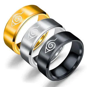 Ninja Alloy Ring - 4 Colors, Konohagakure Village, Anime, Jewelry Gift
