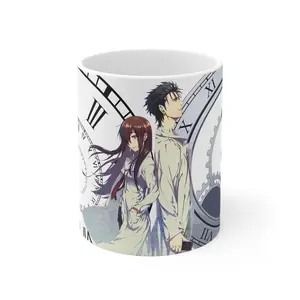 Steins Gate Coffee Mug, Anime Fan Gift, Funny Coffee Cup