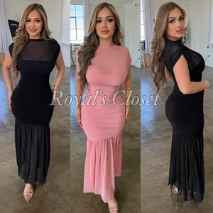 Minerva mesh midi dress