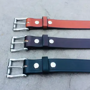 Leather Belt | Thick Leather Work Belt | Holster Belt | Motorcycle Belt | Real Leather | Amish Handmade