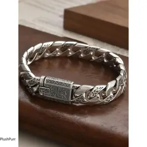 Punk Style Vintage Stainless Steel Bracelet for Men – Trendy All-match Fashion Jewelry, Exquisite Decor for Party & Daily Wear, Ideal Birthday Gift