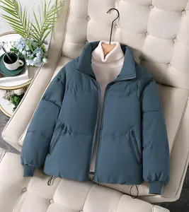2025 Winter Warmth Essential Women's Stand-Up Collar Short Down Cotton Jacket Lightweight Comfortable Fit for Everyday Wear