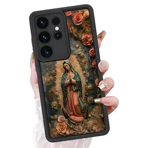 Our Lady of Guadalupe Wireless TPU Protective Case for Samsung Galaxy S21-S26 Ultra/Plus/FE, A13-A17, A33-A36, A52-A54, Note20 - Enhanced Camera Protection, Shockproof, Flash-Compatible, Skin-Friendly Smartphone Cellphone Accessory