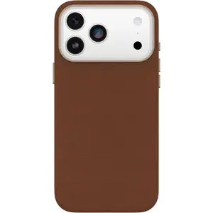 OtterBox iPhone 17 Pro Max Symmetry Series Cactus Leather Case - Desert Saddle - Brown - Slim, Premium Protective iPhone Case