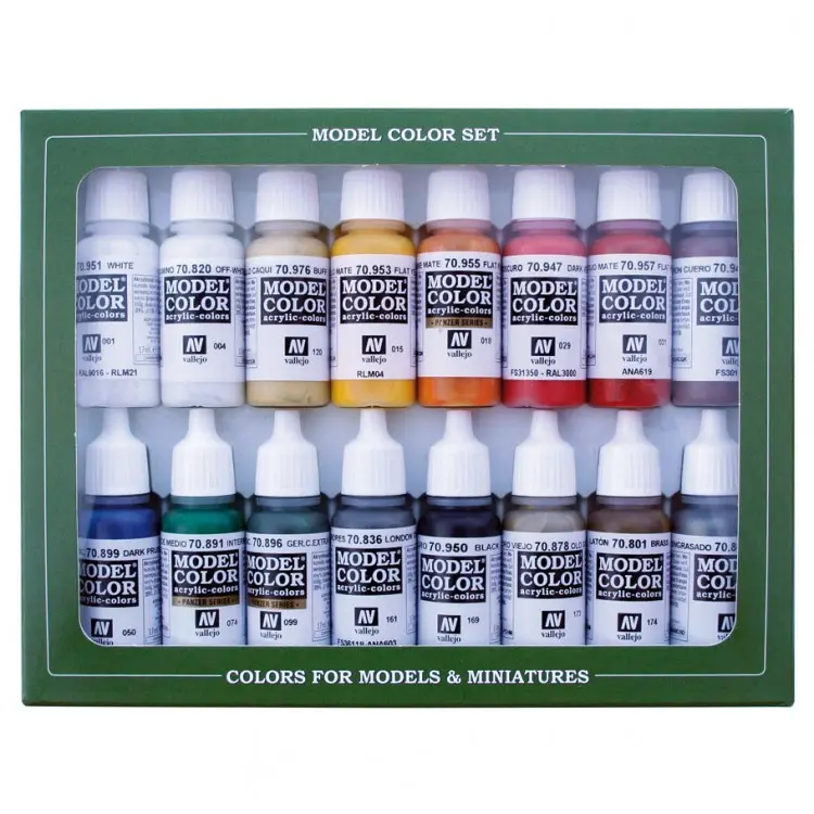 212 MAIN Vallejo VJP70149 Model Color Acrylic Paint Art Materials Set, 16 Bottles for Napoleonic French & British 1789-1815 Figure Painting, Home Decor Statues & Figurines Supplies