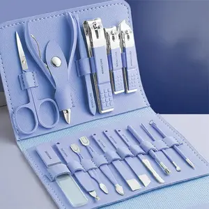 Stainless Steel Nail Clipper Set with Storage Bag, Professional Nail Trimmer Kit, Portable Manicure & Pedicure Tool for Home & Salon Use