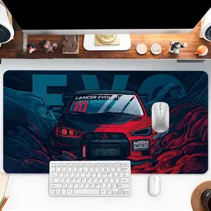 Car Pattern Mouse Pad, Rectangle Gaming Mouse Pad, Office Desk Keyboard Mat for Home Office Desk, Desk Decor for Home Office