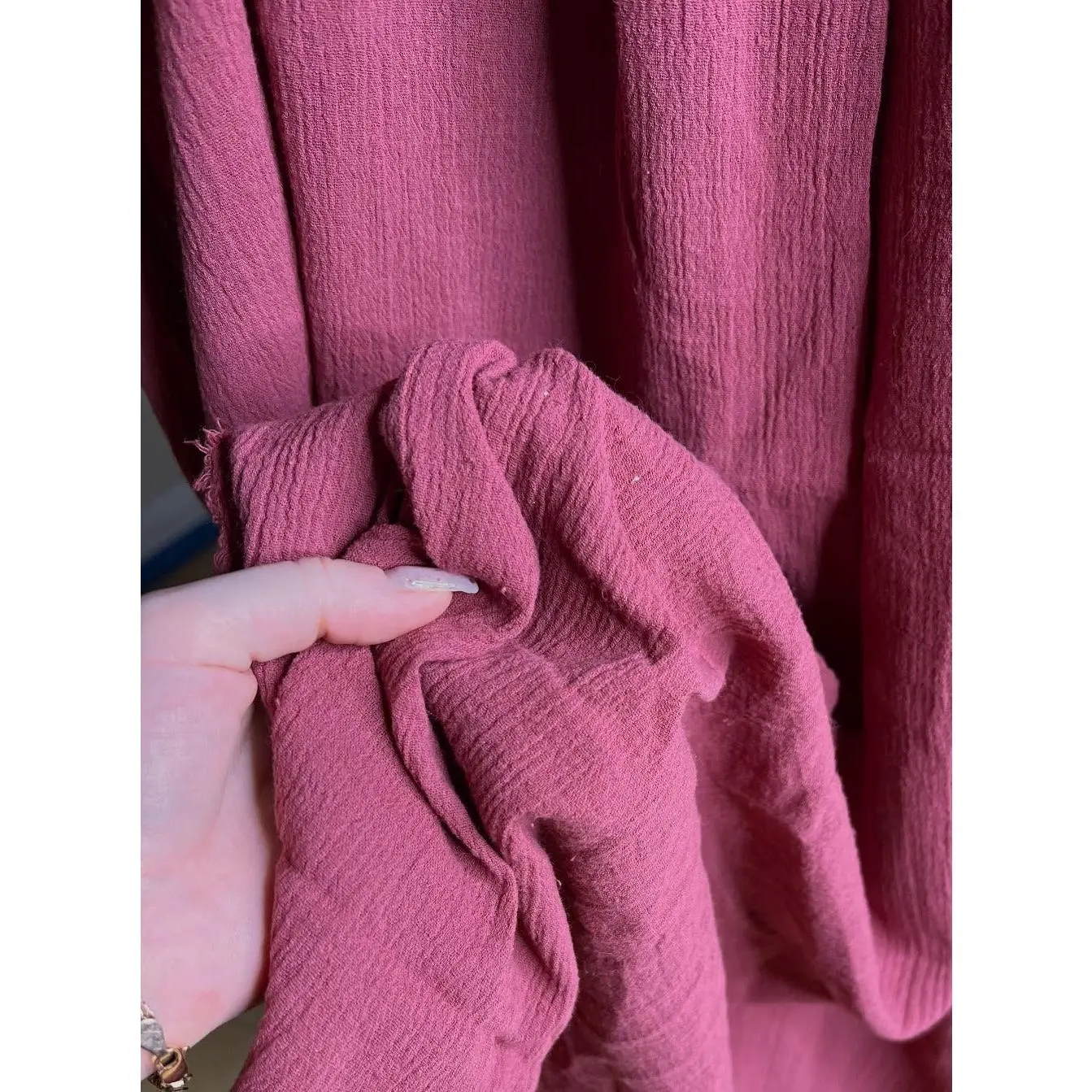 Mauve Cotton Gauze