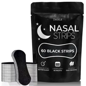 Inhale Premium Nasal Strips for Snoring & Better Breathing, 60 Count Nose Strips, Instant Congestion Relief, Opens Nasal Passages, Sleep Support for Allergies & Deviated Septum
