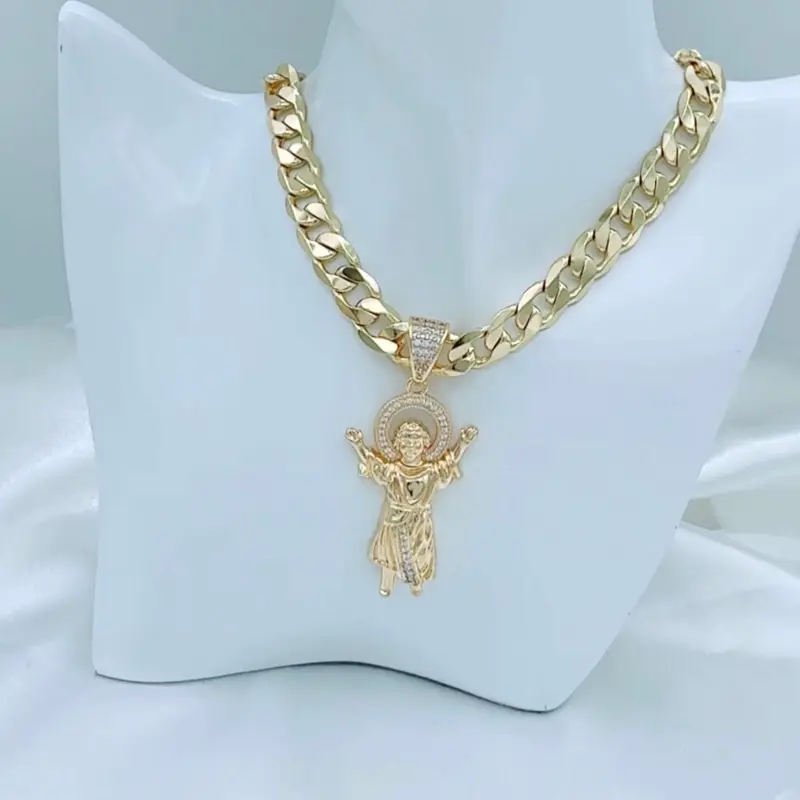 Rodriguezjewerly # 506 Necklace (10mm) # 4077 Divino niño