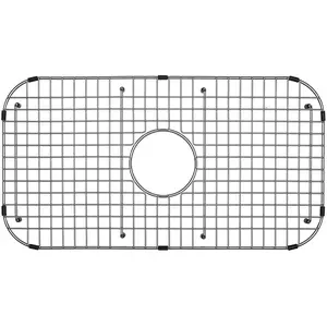 27.56-in x 13.98-in Center Drain Heavy-Duty  Stainless Steel  Sink Protector NDG2814C