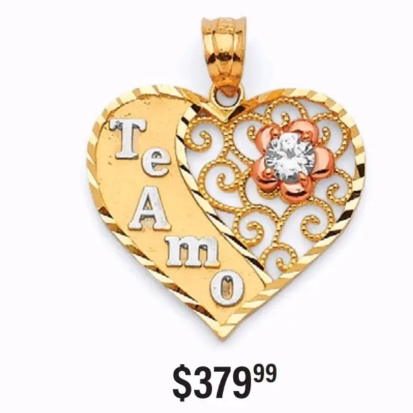 Preciosos dijes de corazón ️En Oro14k 100% Garantizada - Elegant and Neat Design for Any Occasion