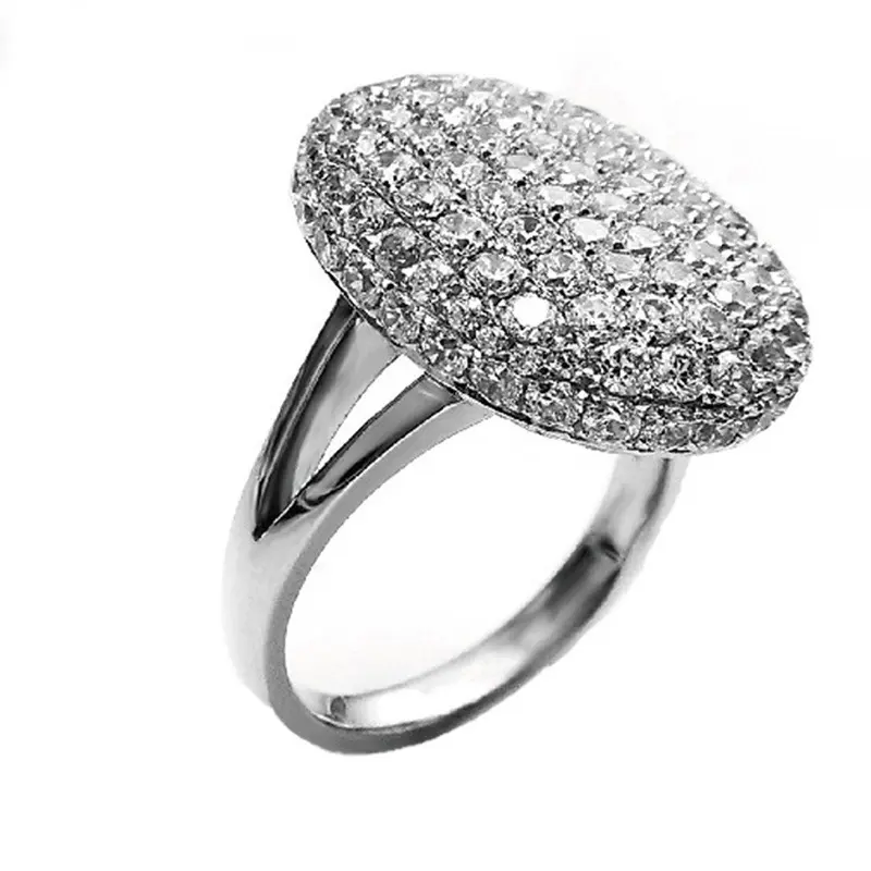 Women's ring - elegant, exquisite, fashionable and versatile, with a multi-purpose design and a dazzling appearance, crafted using an oval-cutting technique.