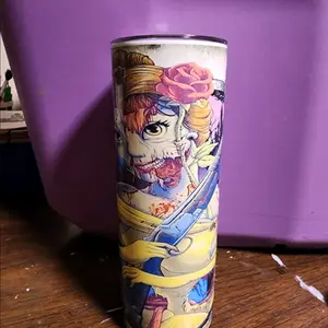 horror belle inspired tumbler