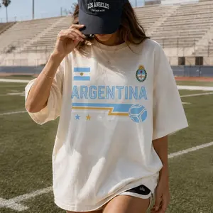 Argentina Soccer Shirt, Vintage Argentina Flag T-Shirt, Football Fan Gift, Retro Soccer 2026 Tee, Aesthetic Top