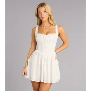 Sweet Plans Eyelet Skater Dress
