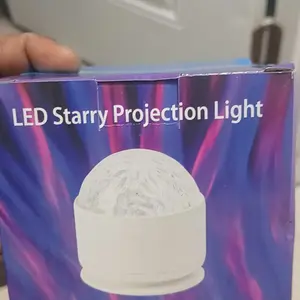 HIRO 16 Color change along with the rhythm of the music，2 Scene - Ocean Wave & 3D Water Ripple Projector Light，Star Projector with Remote Control for Bedroom Decoration, Party,Star Night Light Romantic Mood Lighting Effects Christmas gift Rgb Colorful Led