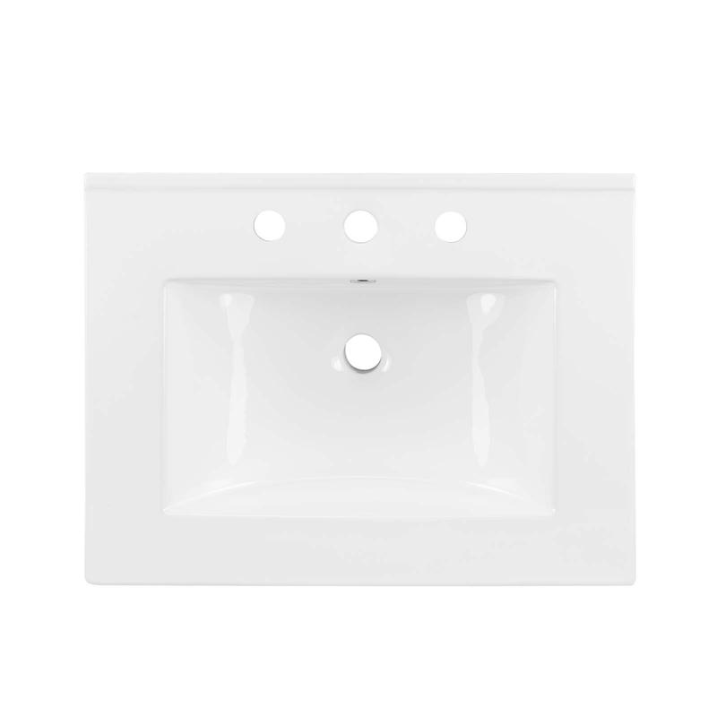 Modway Cayman 24" Bathroom Sink in White