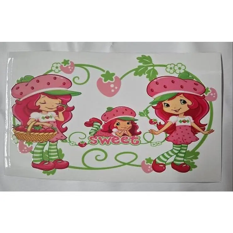 Strawberry Shortcake Cartoon UV Sticker
