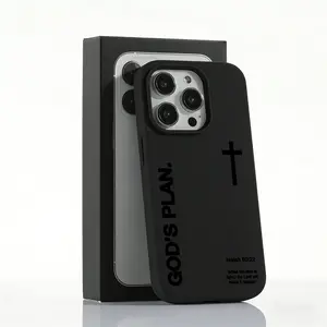 "God's Plan" Isaiah 60:22 Bible Verse Cross Phone Case, Large Hole Liquid Silicone Skin-friendly Protective Cover for iPhone 17 Pro Max 16 15 14 13 12 11 Plus Air Pro, Perfect Christian Gift & Daily Use