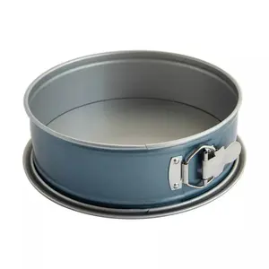 9" Carbon Steel Spring Form Pan Blue: Nonstick Cheesecake Pan, 9 Inch, Hand Wash, Oven-Safe, 5-Year Warranty