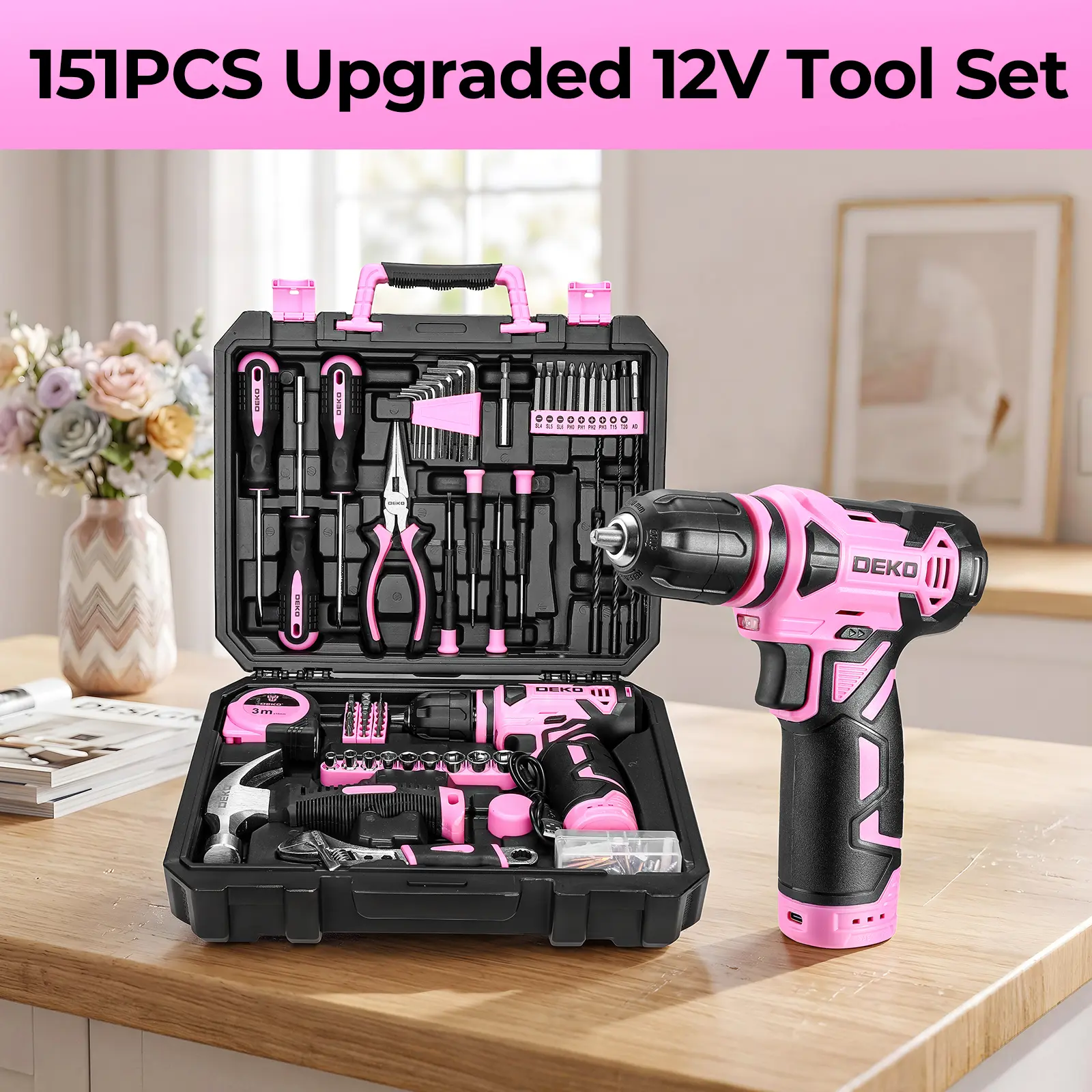 Pink tool set (151pcs)