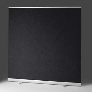 Black Retractable Privacy Screen Room Divider
