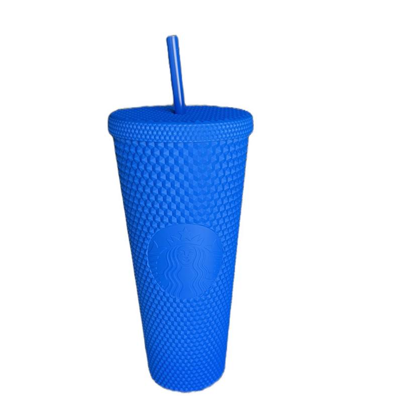 Starbucks New Blue Sapphire Matte Mexico Bling Studded Venti 24oz Tumbler