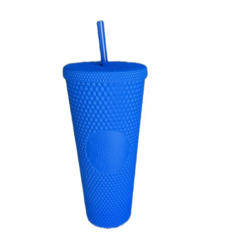 Starbucks New Blue Sapphire Matte Mexico Bling Studded Venti 24oz Tumbler