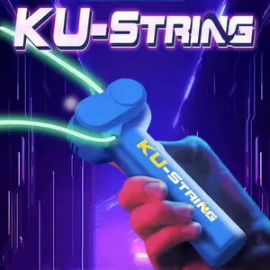 Glow in The Dark ,Game Shooter String Toy,Hand Held Novelty Fun Rope Pressure Reducer,Birthday Christmas Ideal Gift