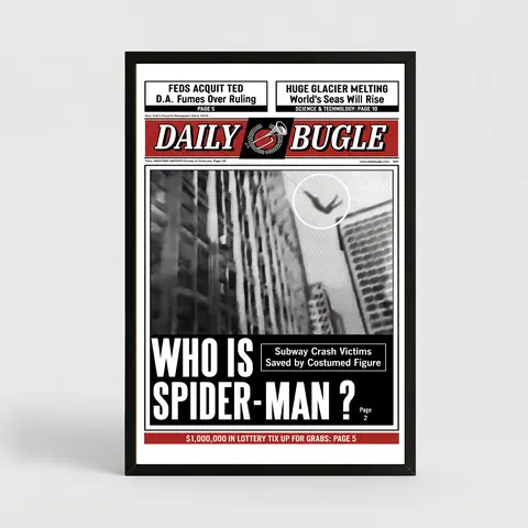 S-M Movie Newspaper Canvas Print Poster - Artistic Wall Prints, House Decor, Dorm-Ready Decoration, Unique Room Accessory for S-M Fans' Bedroom