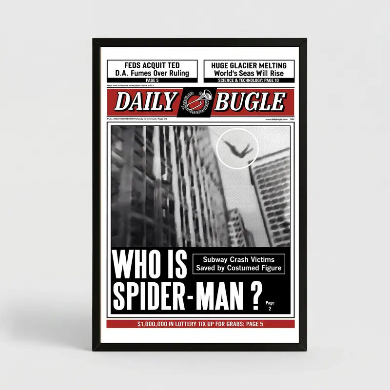 S-M Movie Newspaper Canvas Print Poster - Artistic Wall Prints, House Decor, Dorm-Ready Decoration, Unique Room Accessory for S-M Fans' Bedroom