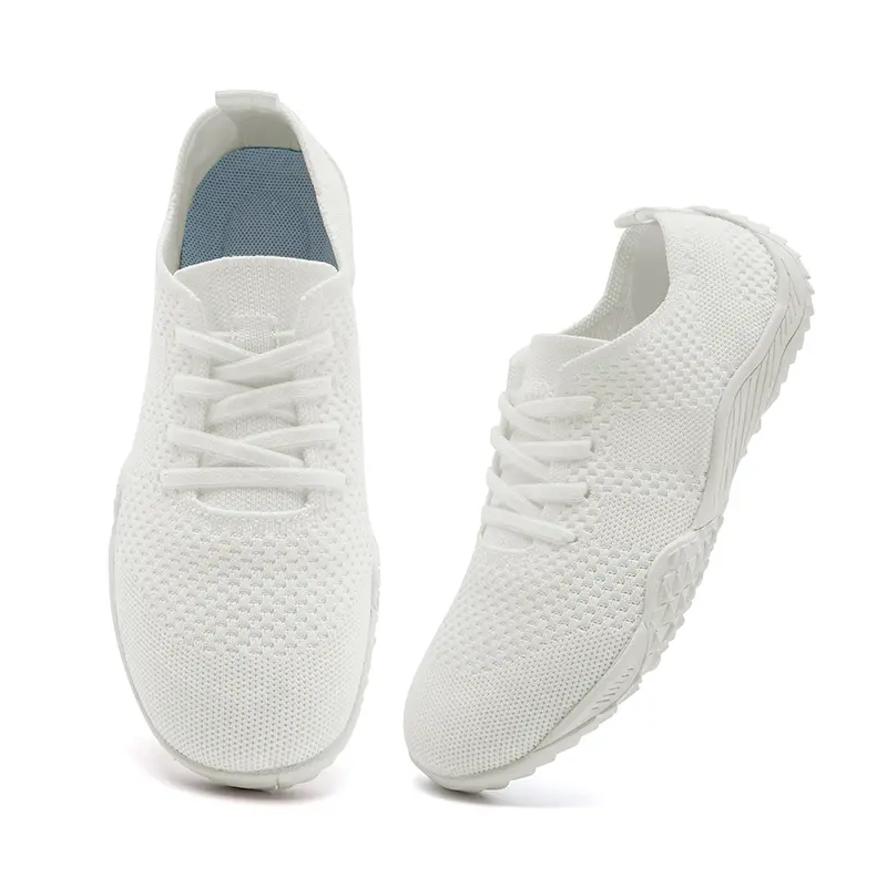 【Leafage】Women's Barefoot Mesh Wide Slip-On Casual Trainers - 0-Drop Sole, Breathable Mesh Material, Lightweight Comfortable Non-Slip Travel-Friendly Sports/Walking/Outdoor Footwear, Ideal for Training, Gift Option