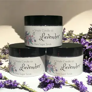 Homemade | Organic | Raw | Shea Butter Lavender Sugar Scrub