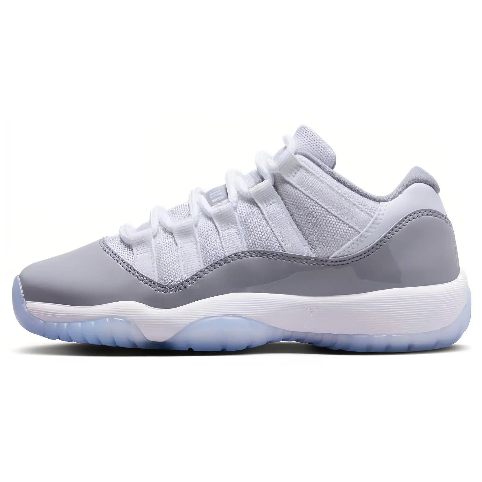 Men's Jordan 11 Retro Low Cement Grey GS Sneaker - Lace-Up, Round Toe, Low-Top Casual Trainers with Laces, US 4 (EUR 36) Footwear for Casual Wear