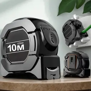 High Precision Steel Tape Measure, Self Locking Automatic Retractable Durable Tape Measure, Professional Architectural Woodworking Measuring Tool, Retractable Measure Ruler