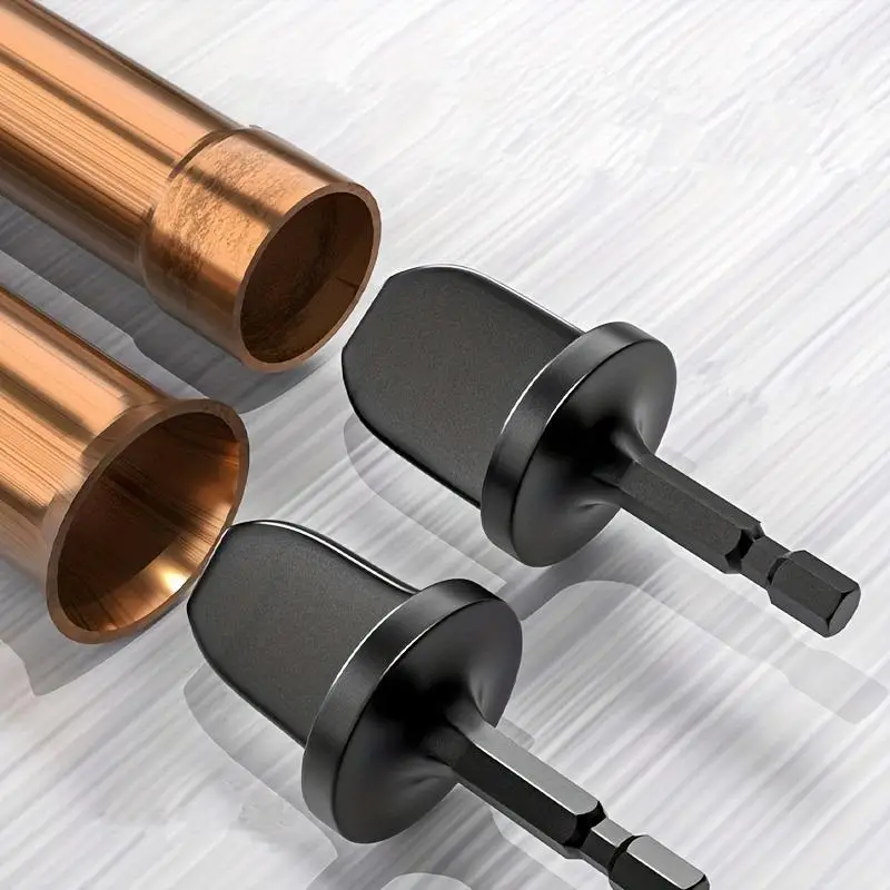 Air Conditioner Pipe Expander Set, 6 Counts/set 6 Sizes (1/4""-7/8"") Hex Shank Swaging Rotary Tool, Easy Installation Air Conditioner Pipe Expander K