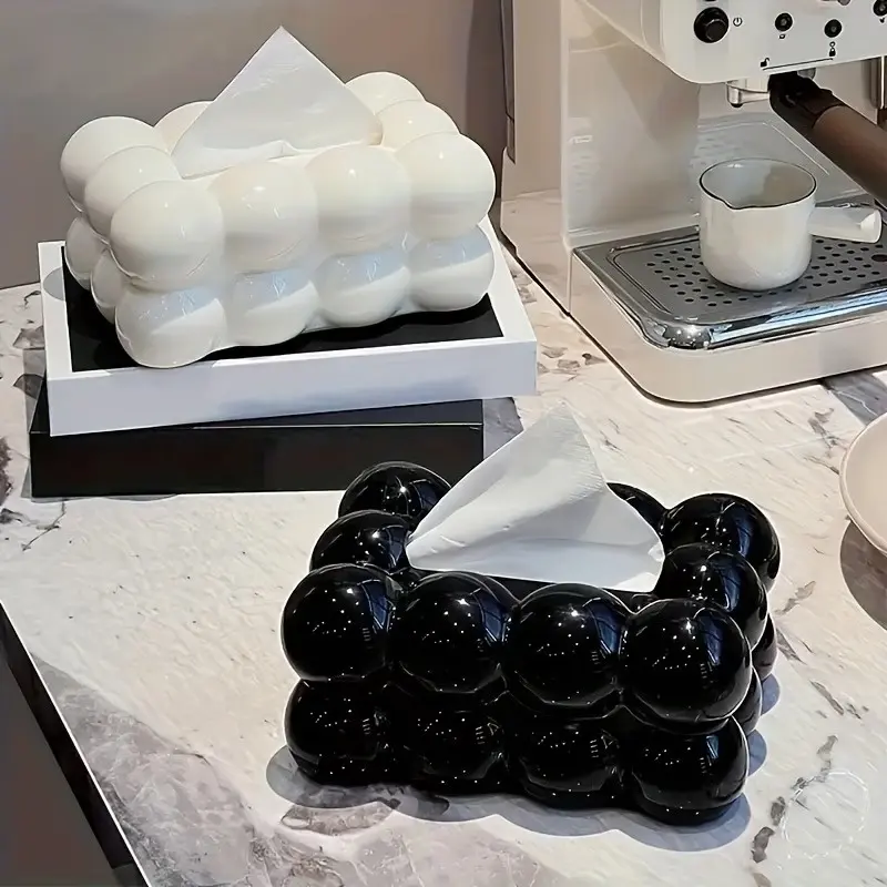 Cloud-Shaped Napkin Holder with Bow and Paper Towel Dispenser, Cute Design for Home Decor, Perfect for Bathroom and Kitchen Use, Bathroom Counter Organizer