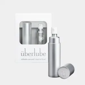 Uberlube Silver Good-to-Go Traveler 15ml Premium Glide 55ml - Body-Friendly, Unscented