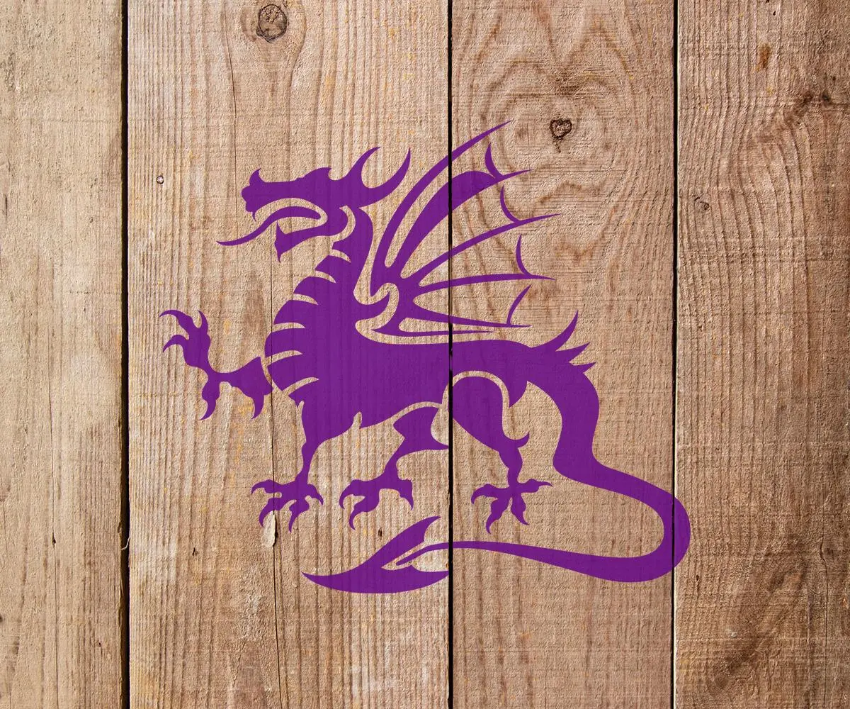 Dragon Stencil - Art and Wall Stencil