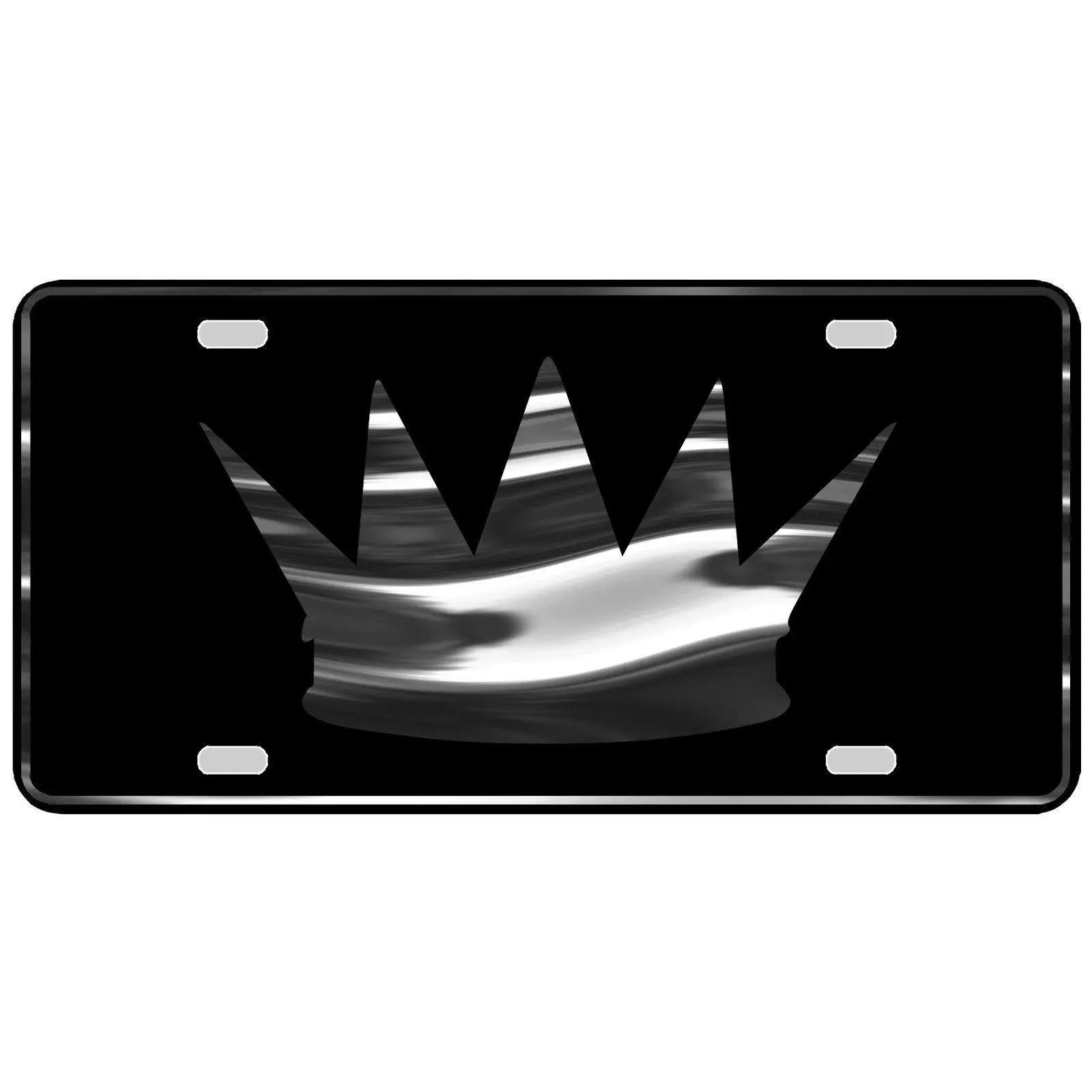 CustoMonsterDesigns Crown Royalty Heavy Duty Aluminum License Plate S15