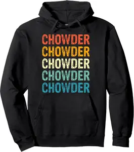Chowder Retro Vintage Pullover Hoodie