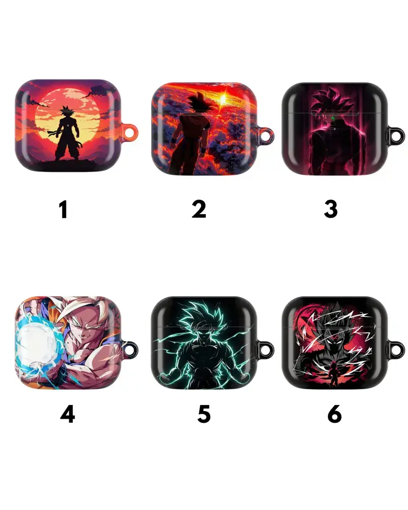 Anime Power Fighter AirPods Case Cover For AirPods 1/2/3/4 Pro Pro 2 Pro 3, Manga Battle Gift